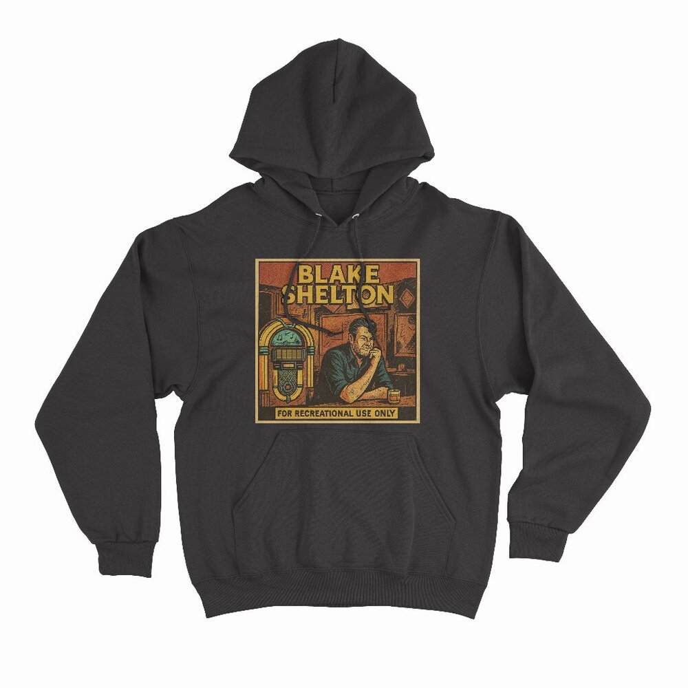 (NEW) Blake Shelton - For Recreational Use Only Black Hoodie